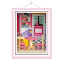 Domek dla lalek XXL Ricokids 3 piętra + mebelki winda LED