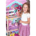 Domek dla lalek XXL Ricokids 3 piętra + mebelki winda LED
