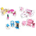 Domek dla lalek XXL Ricokids 3 piętra + mebelki winda LED