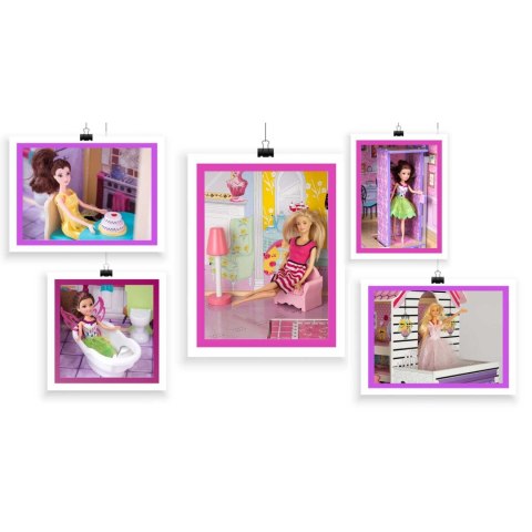 Domek dla lalek XXL Ricokids 3 piętra + mebelki winda LED Domek dla lalek XXL Ricokids 3 piętra + mebelki winda LED