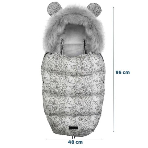Śpiworek do wózka Elmi Ricokids biały 4w1 zimowy sanki gondola Śpiworek do wózka Elmi Ricokids biały 4w1 zimowy sanki gondola