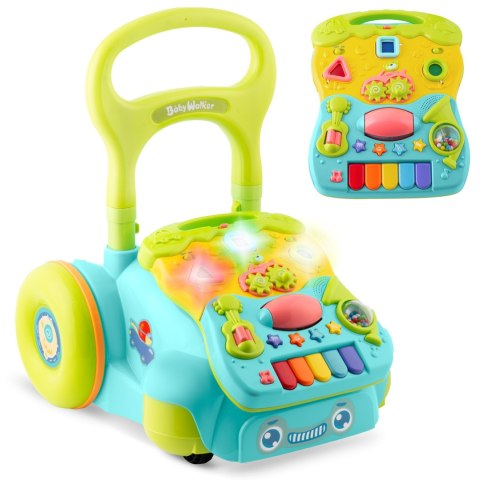 Chodzik edukacyjny z muzyką 2w1 RK-744 Ricokids turkusowy Chodzik edukacyjny z muzyką 2w1 RK-744 Ricokids turkusowy