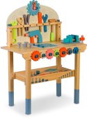Drewniany warsztat Ricokids RK-876 z narzędziami Montessori 3+