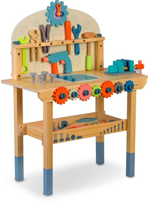 Drewniany warsztat Ricokids RK-876 z narzędziami Montessori 3+ Drewniany warsztat Ricokids RK-876 z narzędziami Montessori 3+