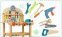 Drewniany warsztat Ricokids RK-876 z narzędziami Montessori 3+