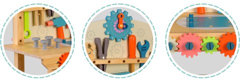 Drewniany warsztat Ricokids RK-876 z narzędziami Montessori 3+ Drewniany warsztat Ricokids RK-876 z narzędziami Montessori 3+
