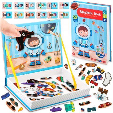 Książka magnetyczna Przebieranki RK-770 Ricokids 59 elementów