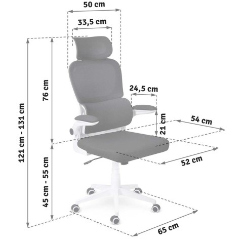 Fotel biurowy Sofotel Formax czarny ergonomiczny mikrosiatka 120kg