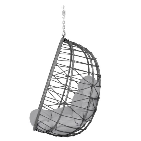 Fotel wiszący Tihuana Sofotel szary + poduszki ogrodowy technorattan