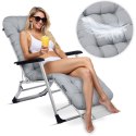 Leżak ogrodowy składany z poduszką Sofotel ChillWell zestaw 2 szt szary