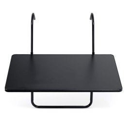 Wytrzymały stolik balkonowy 60x43cm składany Sofotel SO-982 czarny