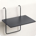 Wytrzymały stolik balkonowy 60x43cm składany Sofotel SO-982 czarny