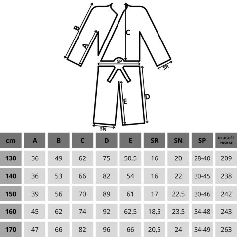 KIMONO ENERO JUDO AIKIDO 130CM NIEBIESKIE KIMONO ENERO JUDO AIKIDO 130CM NIEBIESKIE