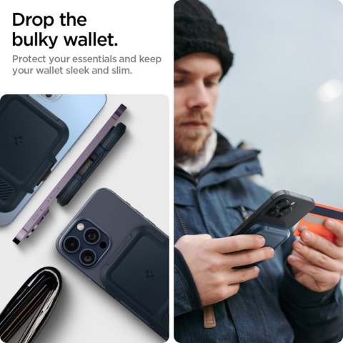 Spigen Lock Fit MagSafe - Portfel magnetyczny (Metal Slate) Spigen Lock Fit MagSafe - Portfel magnetyczny (Metal Slate)