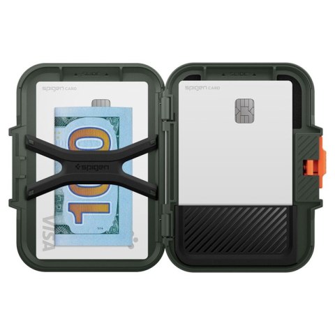 Spigen Lock Fit MagSafe - Portfel magnetyczny (Military Green) Spigen Lock Fit MagSafe - Portfel magnetyczny (Military Green)