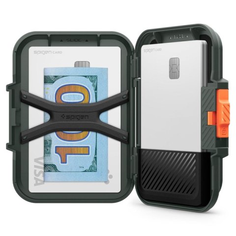 Spigen Lock Fit MagSafe - Portfel magnetyczny (Military Green) Spigen Lock Fit MagSafe - Portfel magnetyczny (Military Green)