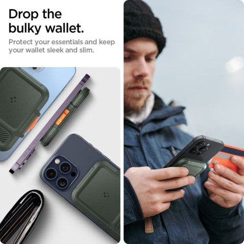 Spigen Lock Fit MagSafe - Portfel magnetyczny (Military Green) Spigen Lock Fit MagSafe - Portfel magnetyczny (Military Green)