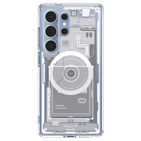 Spigen Ultra Hybrid Mag MagSafe - Etui do Samsung Galaxy S25 Ultra (Zero One White) Spigen Ultra Hybrid Mag MagSafe - Etui do Samsung Galaxy S25 Ultra (Zero One White)