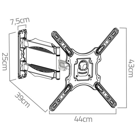 Uchwyt do telewizora 17-56 cali Humberg 35 kg