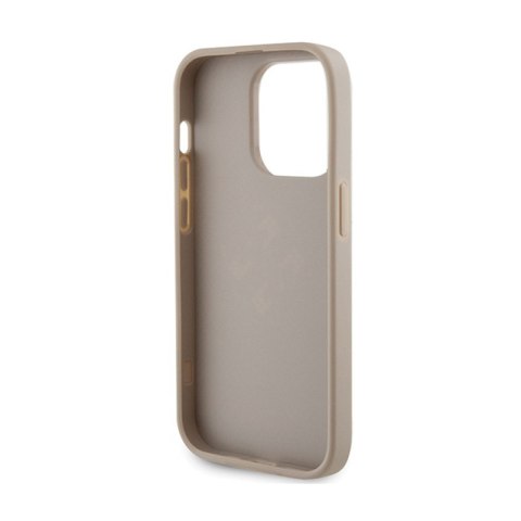 Guess Perforated 4G Glitter - Etui iPhone 15 Pro (złoty) Guess Perforated 4G Glitter - Etui iPhone 15 Pro (złoty)
