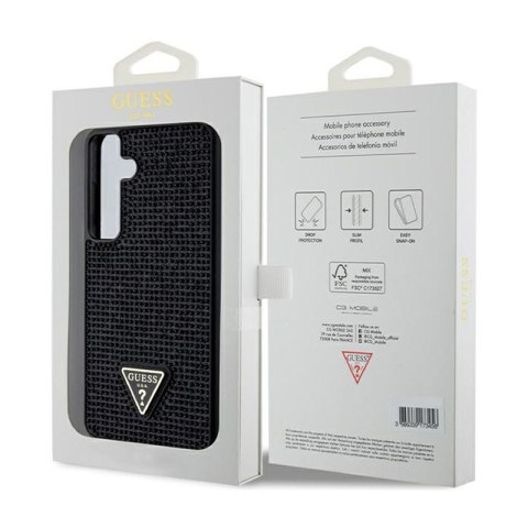 Guess Rhinestone Triangle - Etui Samsung Galaxy S24+ (czarny) Guess Rhinestone Triangle - Etui Samsung Galaxy S24+ (czarny)