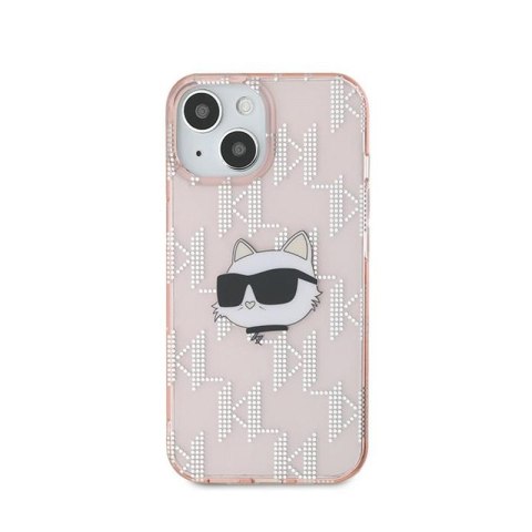 Karl Lagerfeld IML Choupette Head & Monogram - Etui iPhone 15 / 14 / 13 (różowy) Karl Lagerfeld IML Choupette Head & Monogram - Etui iPhone 15 / 14 / 13 (różowy)