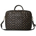 Guess 4G Peony Front Pocket Zipper Triangle Logo - Torba na notebooka 16" (czarny)