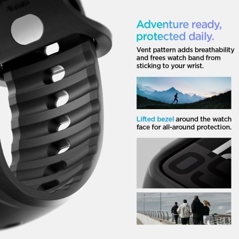 Spigen Liquid Air Pro - Pasek z obudową do Apple Watch 10 46 mm (Matte Black) Spigen Liquid Air Pro - Pasek z obudową do Apple Watch 10 46 mm (Matte Black)