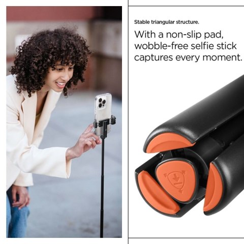 Spigen S541W Bluetooth Selfie Stick Tripod - Statyw na smartfon / uchwyt selfie stick (Black) Spigen S541W Bluetooth Selfie Stick Tripod - Statyw na smartfon / uchwyt selfie stick (Black)