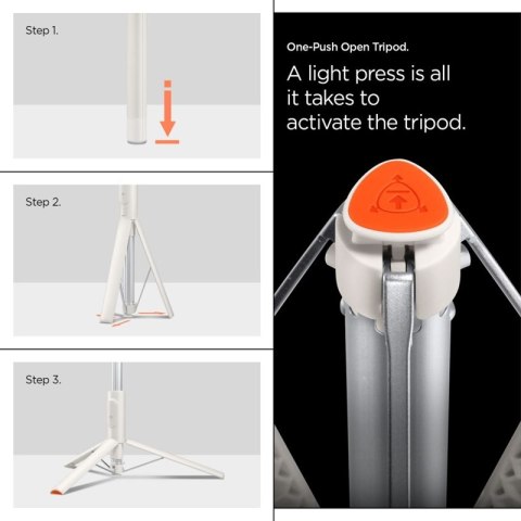 Spigen S541W Bluetooth Selfie Stick Tripod - Statyw na smartfon / uchwyt selfie stick (Dune Beige) Spigen S541W Bluetooth Selfie Stick Tripod - Statyw na smartfon / uchwyt selfie stick (Dune Beige)
