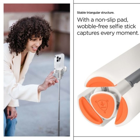 Spigen S541W Bluetooth Selfie Stick Tripod - Statyw na smartfon / uchwyt selfie stick (Dune Beige) Spigen S541W Bluetooth Selfie Stick Tripod - Statyw na smartfon / uchwyt selfie stick (Dune Beige)