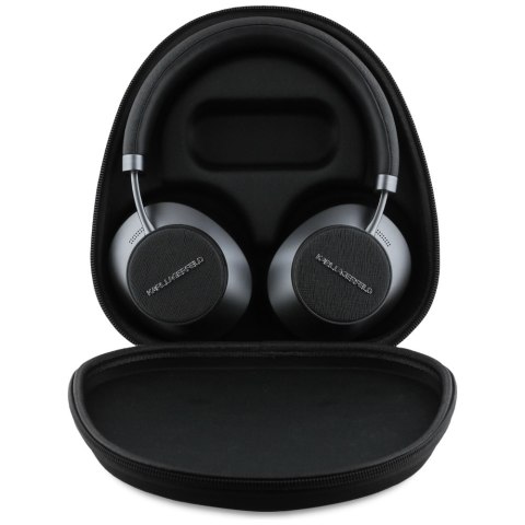 Karl Lagerfeld Saffiano Elongated - Bezprzewodowe słuchawki nauszne Bluetooth ANC + ENC (czarny) Karl Lagerfeld Saffiano Elongated - Bezprzewodowe słuchawki nauszne Bluetooth ANC + ENC (czarny)