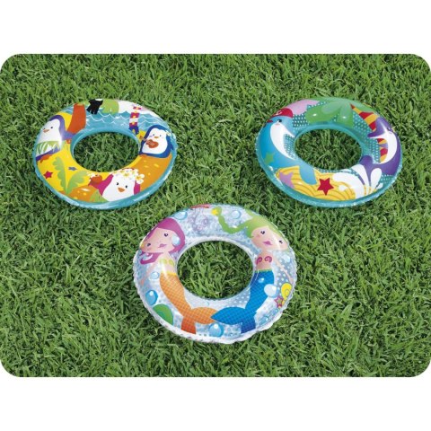 Koło plażowe do pływania Morskie Przygody dla dzieci Bestway 36113 delfin