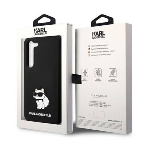 Karl Lagerfeld Silicone Choupette - Etui Samsung Galaxy S24 (czarny) Karl Lagerfeld Silicone Choupette - Etui Samsung Galaxy S24 (czarny)