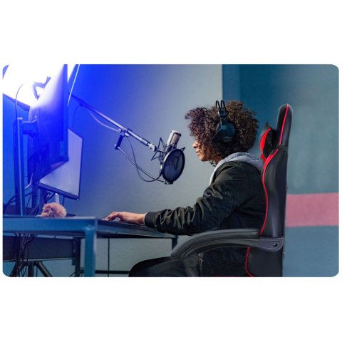 Fotel gamingowy Sofotel Draknor czarno-czerwony