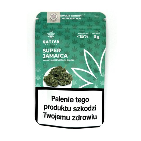 CBD Kwiaty Konopi " SUPER JAMAICA" 3 g