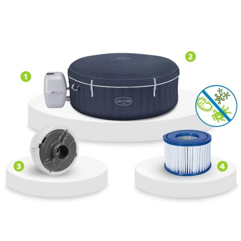 Dmuchane SPA Lay-Z Miami Blue 4 osobowe Bestway 6001C