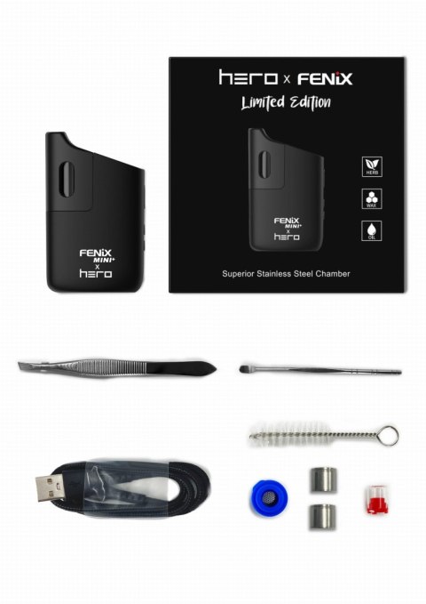 FENIX MINI PLUS x HERO - przenośny waporyzator do suszu FENIX MINI PLUS x HERO - przenośny waporyzator do suszu