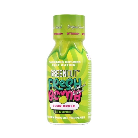 Shot konopny Green Out® Fresh Bomb Sour Apple 100 ml - Strong+ Shot konopny Green Out® Fresh Bomb Sour Apple 100 ml - Strong+