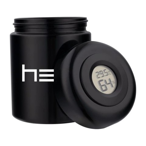 Szklany pojemnik bezzapachowy z higrometrem HERO - 250 ml Szklany pojemnik bezzapachowy z higrometrem HERO - 250 ml