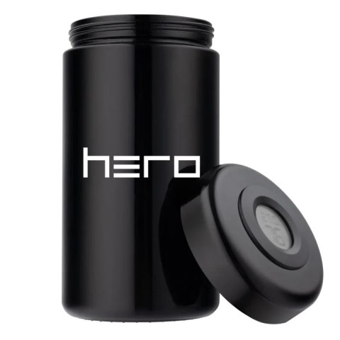Szklany pojemnik bezzapachowy z higrometrem HERO - 500 ml Szklany pojemnik bezzapachowy z higrometrem HERO - 500 ml
