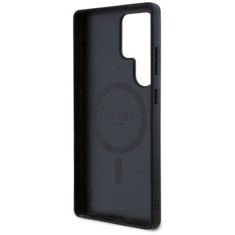 Guess 4G Round Patch Classic Logo MagSafe - Etui do Samsung Galaxy S25 Ultra (brązowy) Guess 4G Round Patch Classic Logo MagSafe - Etui do Samsung Galaxy S25 Ultra (brązowy)