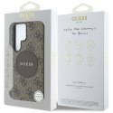 Guess 4G Round Patch Classic Logo MagSafe - Etui do Samsung Galaxy S25 Ultra (brązowy)