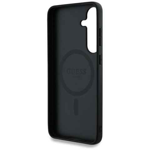 Guess 4G Round Patch Classic Logo MagSafe - Etui do Samsung Galaxy S25 (brązowy) Guess 4G Round Patch Classic Logo MagSafe - Etui do Samsung Galaxy S25 (brązowy)