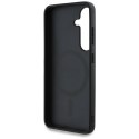 Guess 4G Round Patch Classic Logo MagSafe - Etui do Samsung Galaxy S25 (niebieski)