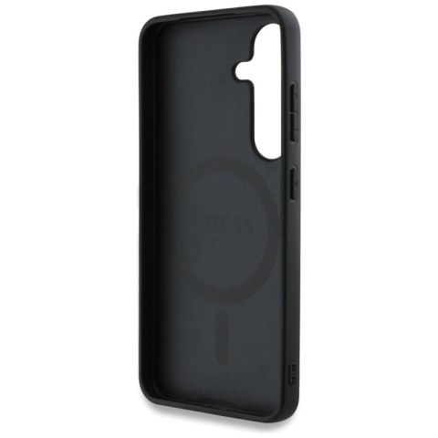 Guess 4G Round Patch Classic Logo MagSafe - Etui do Samsung Galaxy S25 (niebieski) Guess 4G Round Patch Classic Logo MagSafe - Etui do Samsung Galaxy S25 (niebieski)