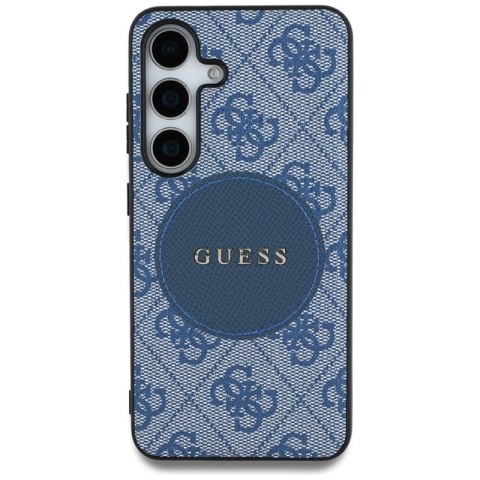 Guess 4G Round Patch Classic Logo MagSafe - Etui do Samsung Galaxy S25+ (niebieski) Guess 4G Round Patch Classic Logo MagSafe - Etui do Samsung Galaxy S25+ (niebieski)