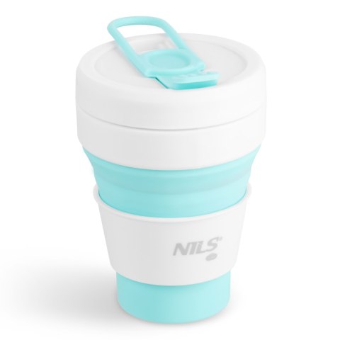 NC4103 KUBEK SILIKONOWY SKŁADANY 355ML MIĘTOWY NILS CAMP
