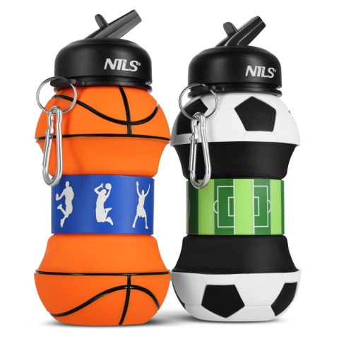 NC4104 KUBEK SILIKONOWY SKŁADANY 550ML BASKETBALL NILS NC4104 KUBEK SILIKONOWY SKŁADANY 550ML BASKETBALL NILS