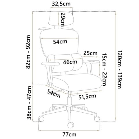 Fotel biurowy z mikrosiatką Sofotel Talin - czarny